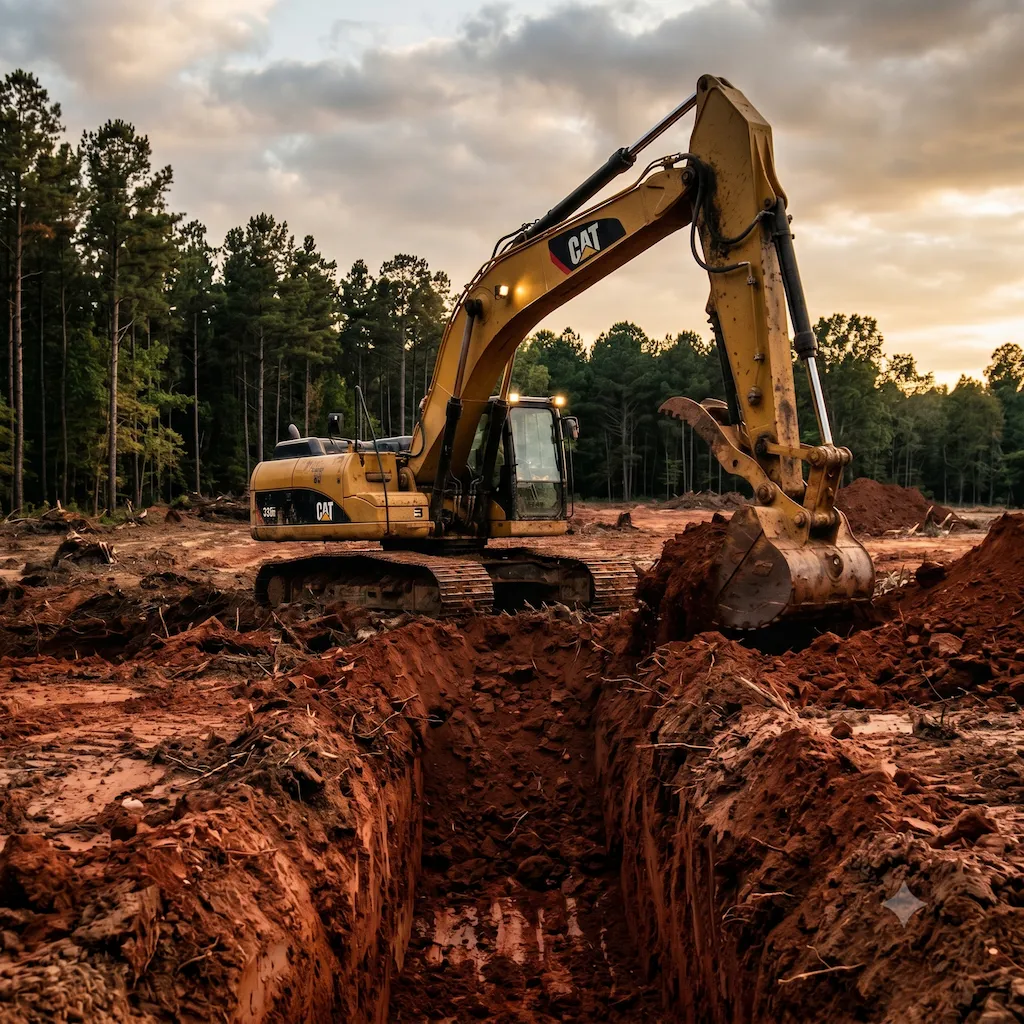Excavation services by CAMCO Earthworks in Central Arkansas